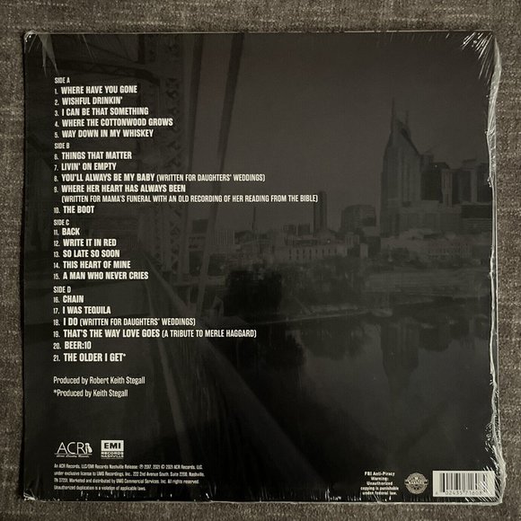 Alan Jackson Where Have You Gone LP ~ Exclusive Colored Vinyl ~ New/Sealed! - Picture 2 of 2